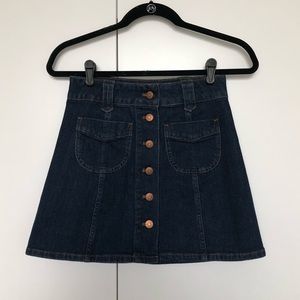 NWT Madewell Denim Skirt Size 00